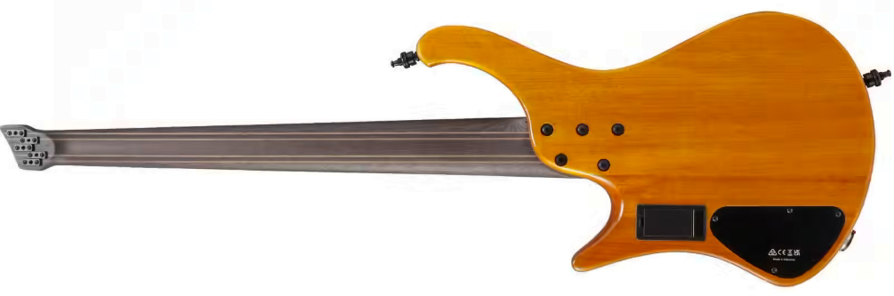 Ibanez Ehb1135ms Skl Workshop Multiscale 5c Active Bartolini Pp - Silver Wave Black Low Gloss - Basse Électrique Solid Body - Variation 1