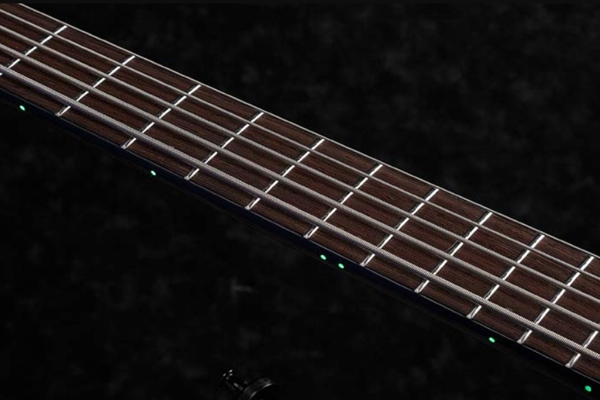 Ibanez Ehb1505ms Plf Workshop Multiscale 5c Active Pp - Pacific Blue Burst Flat - Basse Électrique Solid Body - Variation 5