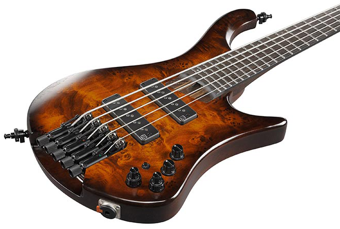 Ibanez Ehb1505s Del Workshop 5c Shsc Active Pp - Dragon Eye Burst Low Gloss - Basse Électrique Voyage - Variation 2