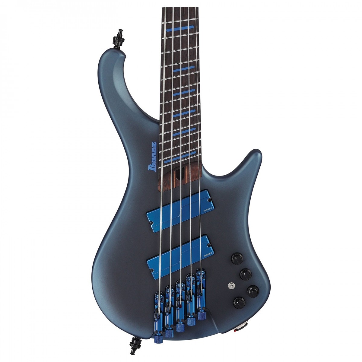 Ibanez Ehb5msbsp Del Workshop 5c Shsc Active Pp - Midnight Arctic Ocean Matte - Basse Électrique Voyage - Variation 1