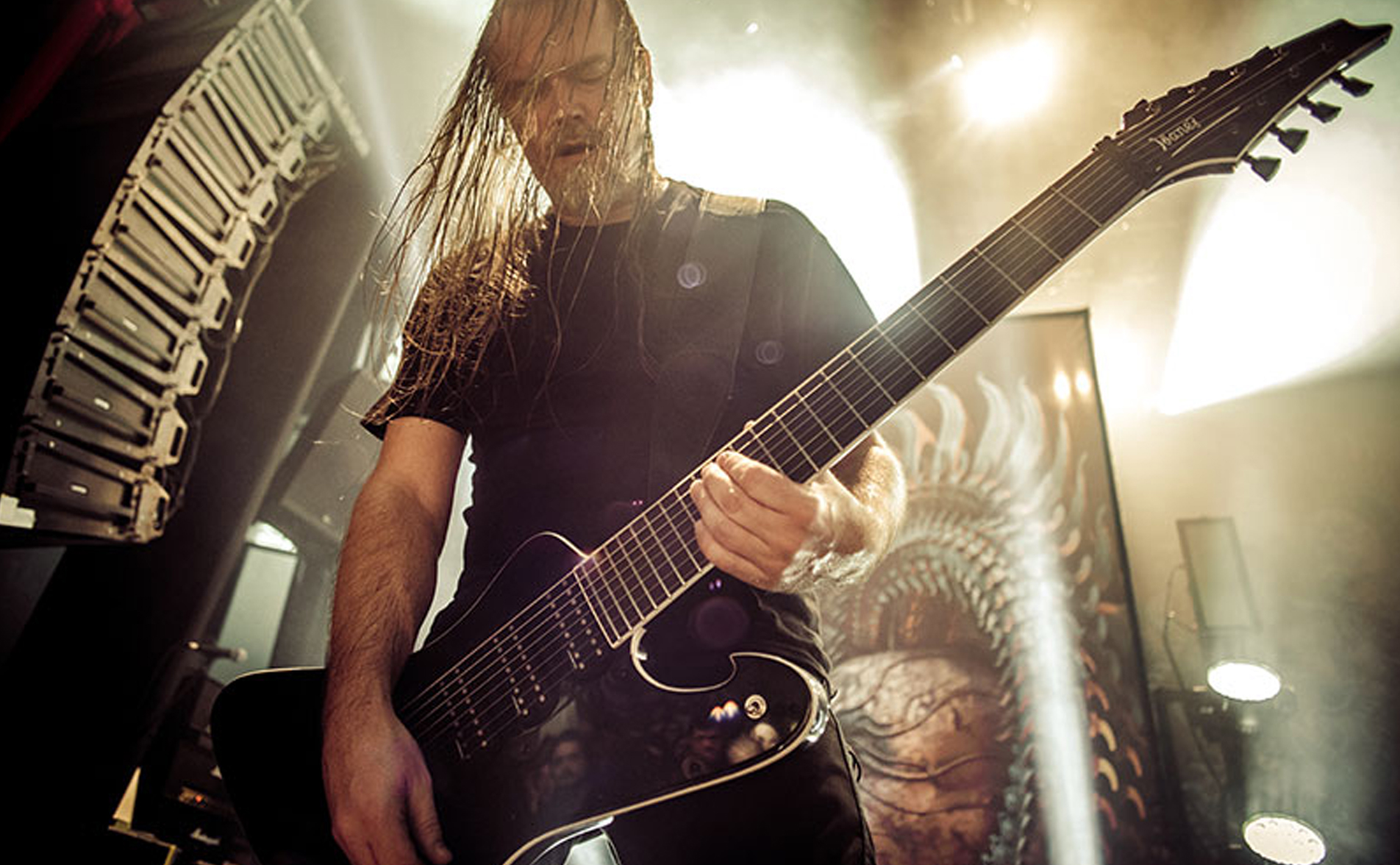 Ibanez Fredrik Thordendal Meshuggah Ftm33 Wk Signature Hh Ht Rw - Weathered Black - Guitare Électrique Baryton - Variation 6