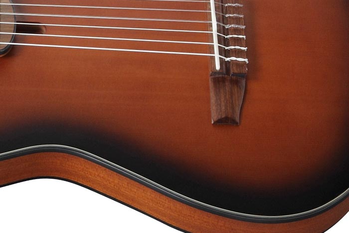 Ibanez Frh10n Bsf Hybrid Cw Epicea Sapele Wal - Brown Sunburst Flat - Guitare Classique Format 4/4 - Variation 3