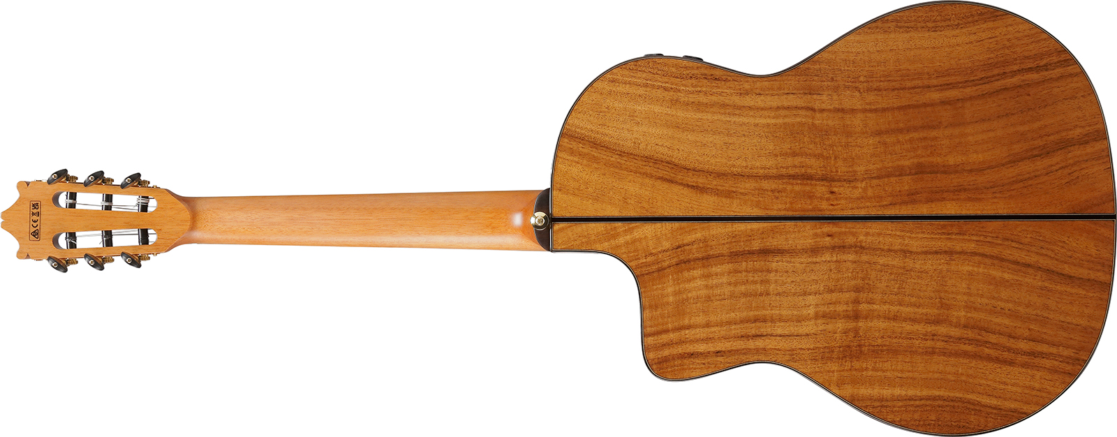 Ibanez Ga360tce Nt Classical 4/4 Thinline Epicea Acacia Rw - Transparent Black High Gloss - Guitare Classique Format 4/4 - Variation 1