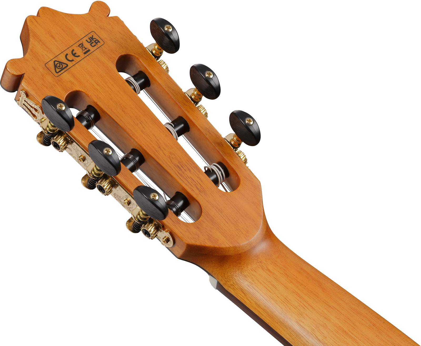 Ibanez Ga360tce Nt Classical 4/4 Thinline Epicea Acacia Rw - Transparent Black High Gloss - Guitare Classique Format 4/4 - Variation 6