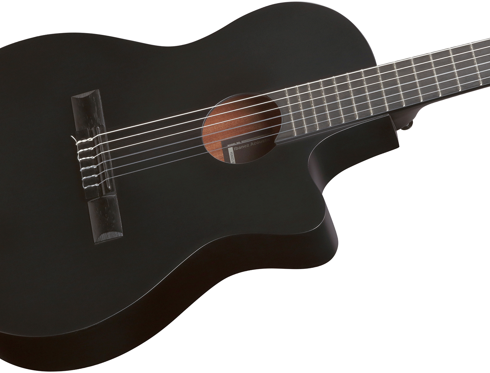 Ibanez Ga621 Bot Classical 4/4 Thinline Epicea Sapele Rw - Black Out - Guitare Classique Format 4/4 - Variation 3