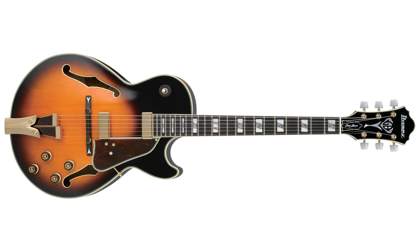 Ibanez George Benson Gb10 Bs Prestige Japon Signature Hh Ht Eb - Brown Sunburst - Guitare Électrique 3/4 Caisse & Jazz - Variation 1