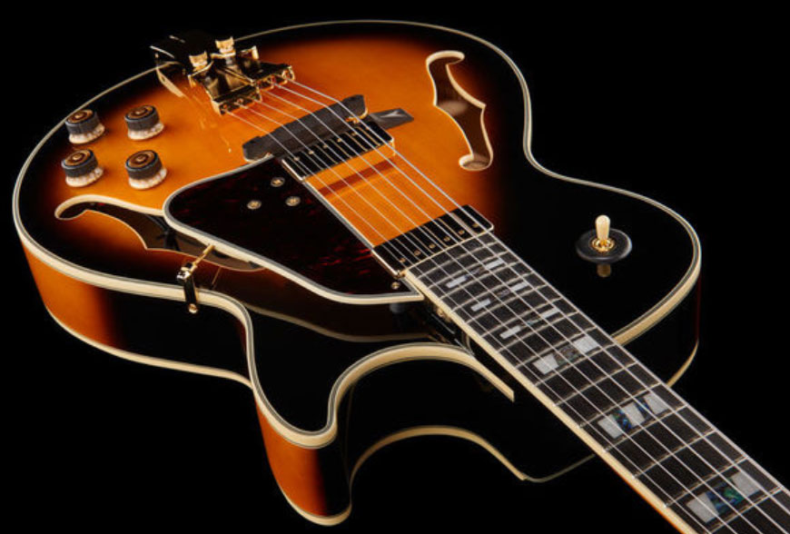 Ibanez George Benson Gb10se Bs Signature Hh Ht Eb - Brown Sunburst - Guitare Électrique 3/4 Caisse & Jazz - Variation 2