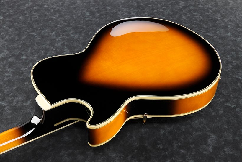 Ibanez George Benson Gb10se Bs Signature Hh Ht Eb - Brown Sunburst - Guitare Électrique 3/4 Caisse & Jazz - Variation 3