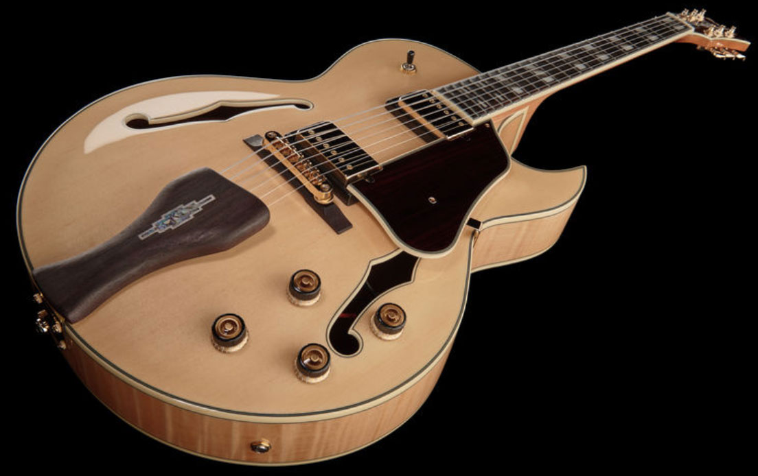 Ibanez George Benson Lgb30 Nt Signature Hh Ht Eb - Natural - Guitare Électrique 3/4 Caisse & Jazz - Variation 1