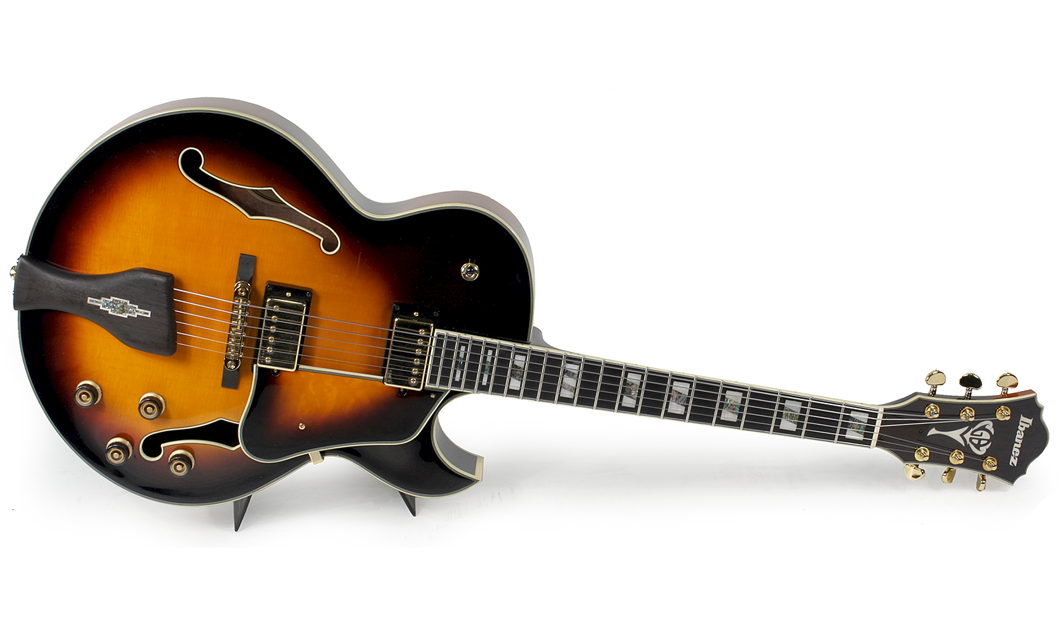 Ibanez George Benson Lgb30 Vys Signature Hh Ht Eb - Vintage Yellow Sunburst - Guitare Électrique 3/4 Caisse & Jazz - Variation 1