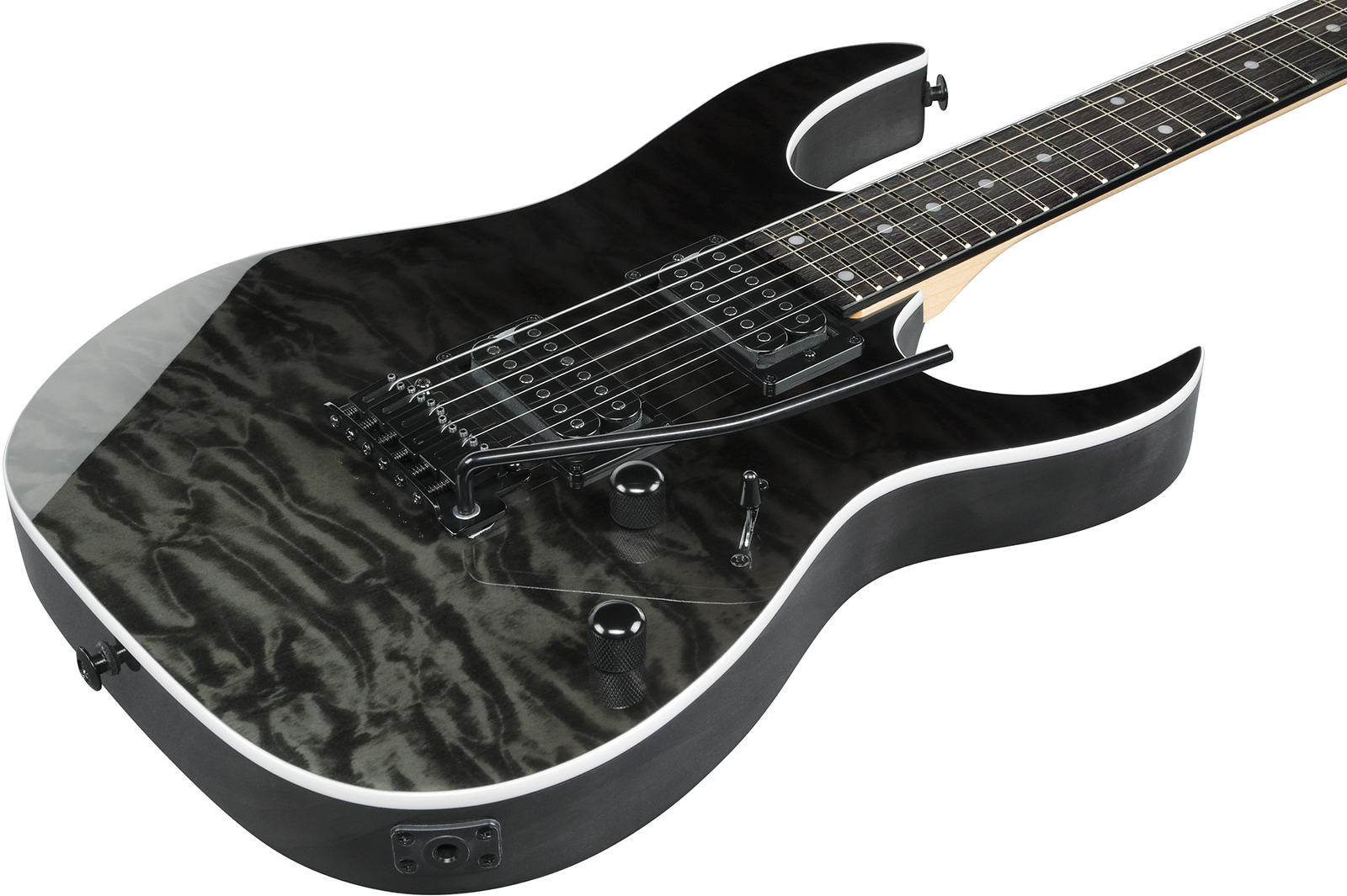 Ibanez Grg120qasp Bkg Gio 2h Trem Pur - Black Gradation - Guitare Électrique Forme Str - Variation 2