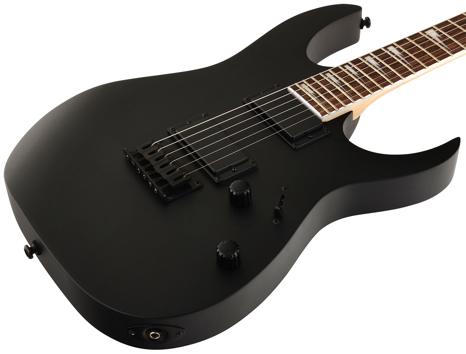 Ibanez Grg121dx Bkf Gio Hh Ht Pur - Black Flat - Guitare Électrique Forme Str - Variation 3