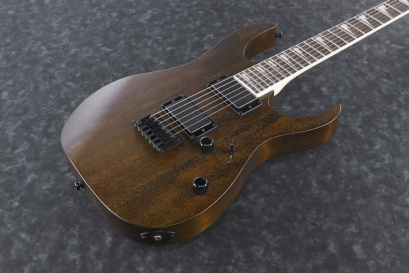 Ibanez Grg121dx Wnf Gio Hh Ht Pur - Walnut Flat - Guitare Électrique Forme Str - Variation 2