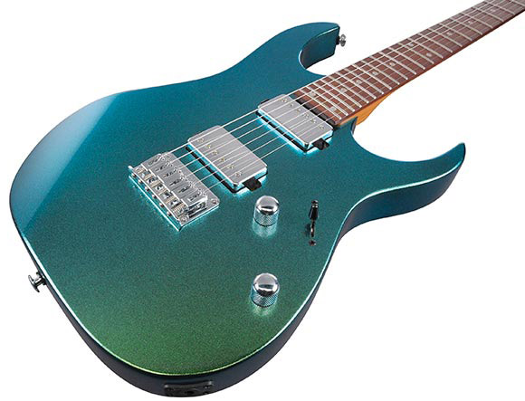 Ibanez Grg121sp Gyc Gio 2h Trem Ama - Green Yellow Chameleon - Guitare Électrique Forme Str - Variation 2