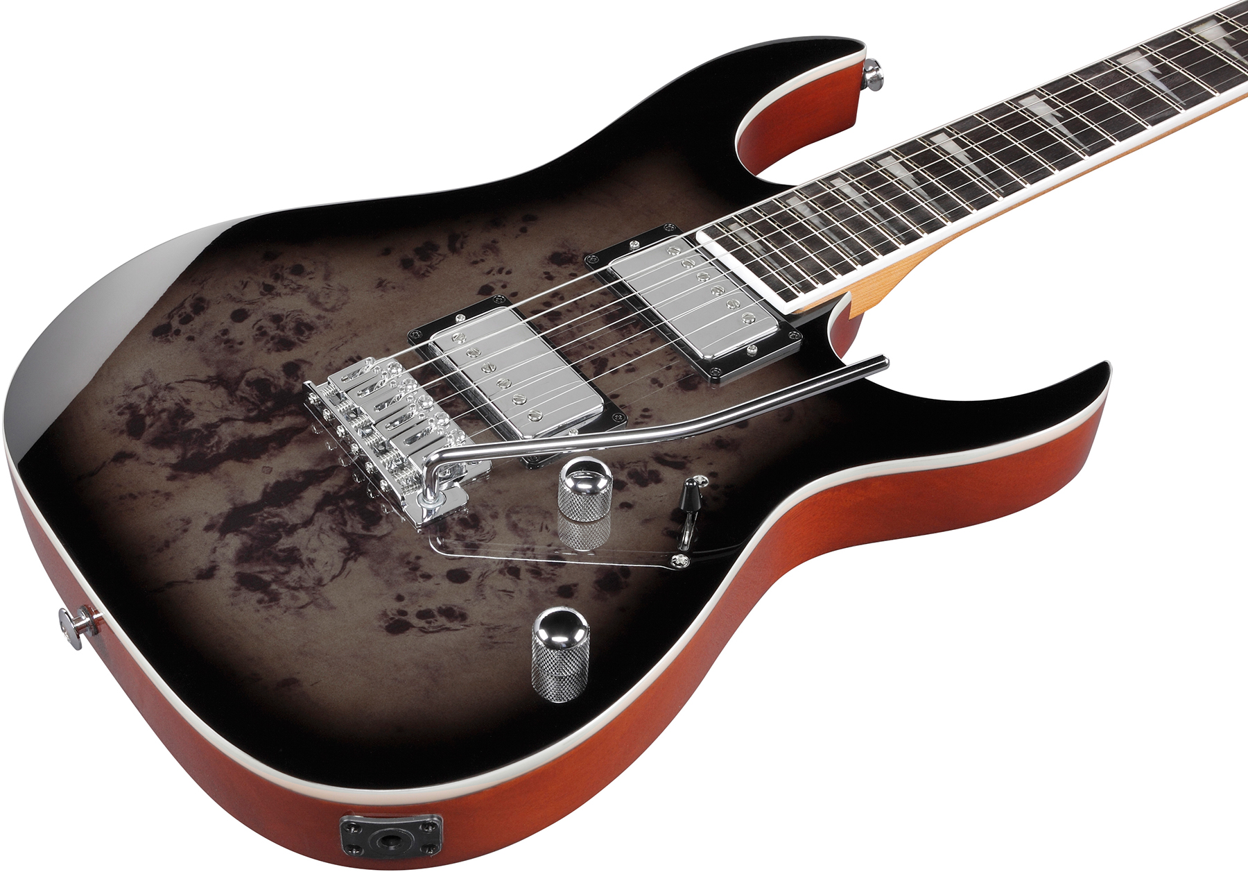 Ibanez Grg220pa1 Bkb Gio 2h Trem Pur - Transparent Brown Black Burst - Guitare Électrique Forme Str - Variation 2