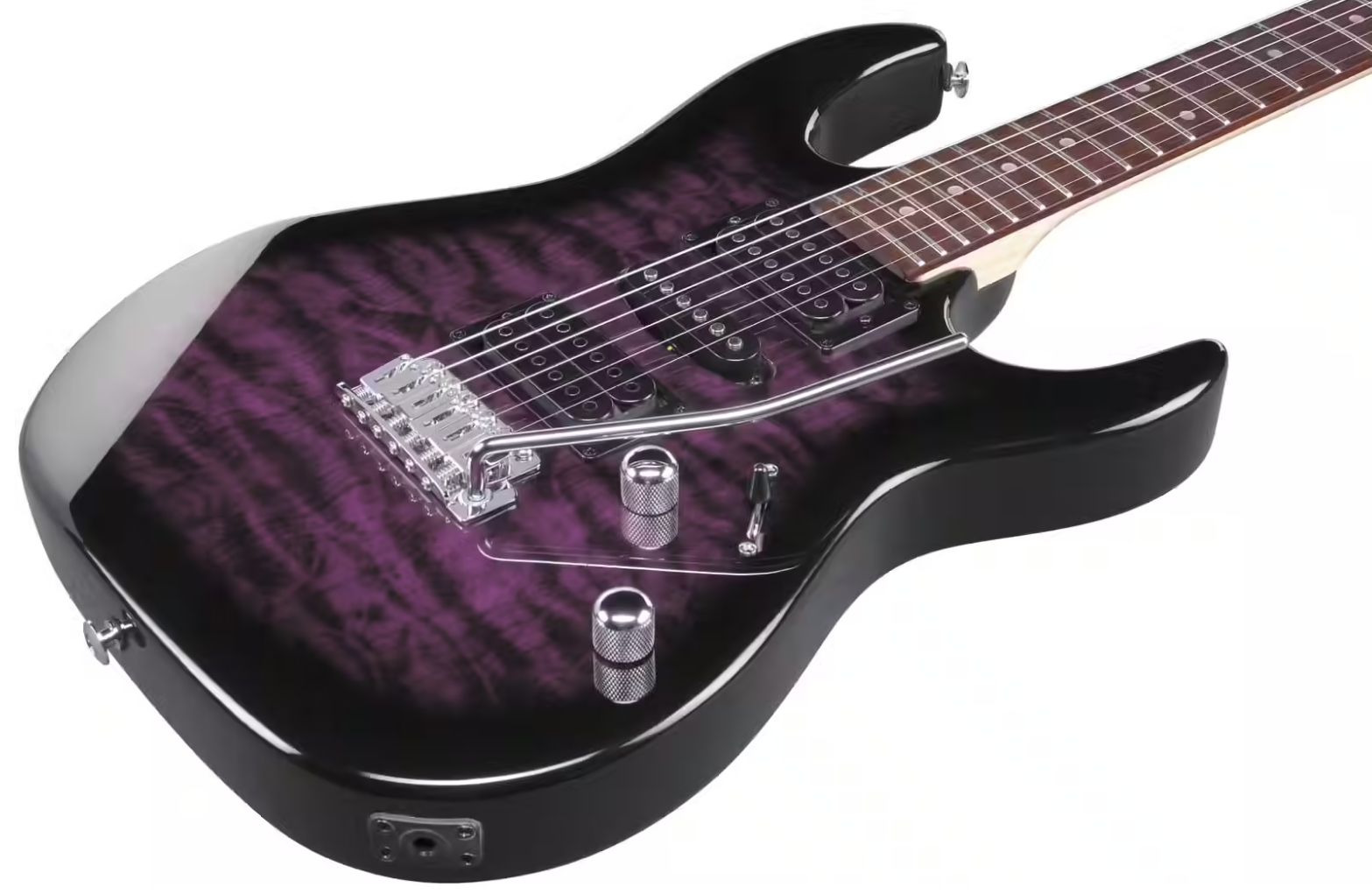 Ibanez Grx70qa Tvt Gio Hsh Trem Jat - Transparent Violet - Guitare Électrique Forme Str - Variation 2