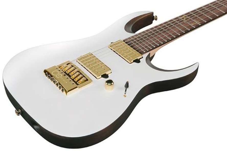 Ibanez Head K7yang Signature 7c 2h Dimarzio Ht Rw - White - Guitare Électrique Signature - Variation 2
