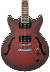 Guitare électrique 1/2 caisse Ibanez AM53 SRF Artcore - Sunburst red flat