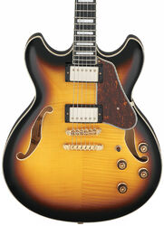 Guitare électrique 1/2 caisse Ibanez Artcore Expressionist AS93FM AYS - Antique yellow sunburst