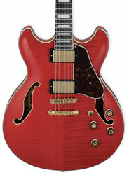 Guitare électrique 1/2 caisse Ibanez AS93FM TCD Artcore Expressionist - Trans cherry red