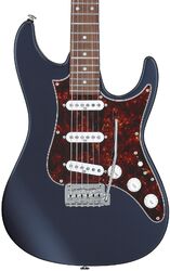 Guitare électrique forme str Ibanez AZ2203NT Prestige Japon - Dark tide blue flat