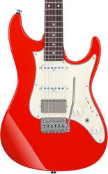 Guitare électrique forme str Ibanez Prestige Japan AZ2204NW VR - Vermillion Red