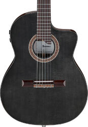 Guitare classique format 4/4 Ibanez GA360TCE NT - Transparent Black High Gloss