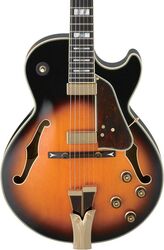 Guitare électrique 3/4 caisse & jazz Ibanez George Benson GB10 BS Prestige Japan - Brown sunburst