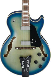 Guitare électrique 3/4 caisse & jazz Ibanez George Benson GB10EM JBB - Jet blue burst