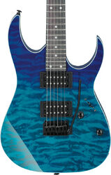 Guitare électrique métal Ibanez GRG120QASP BGD GIO - Blue gradation