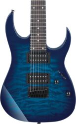 GIO GRG7221QA TBB 7-String - transparent blue burst