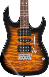 Guitare électrique forme str Ibanez GRX70QA SB GIO - Sunburst