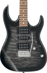 Guitare électrique forme str Ibanez GRX70QA TKS GIO - Transparent black sunburst