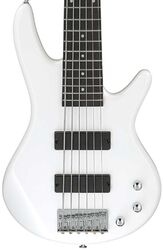 Basse électrique solid body Ibanez SR Gio GSR186 PW 6-String - pearl white