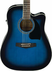 Guitare folk Ibanez PF15ECE TBS - Trans blue sunburst