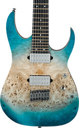 Guitare électrique 7 cordes Ibanez RG1127PBFX CIF Premium - Caribbean islet flat