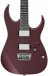 Guitare électrique forme str Ibanez RG5121 BCF Prestige Japan - Burgundy metallic flat