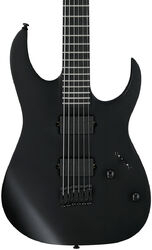 Guitare électrique baryton Ibanez RGRTBB21 BKF Iron Label - Black flat