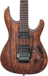 Guitare électrique forme str Ibanez Premium S520AH ABS - ANTIQUE BROWN STAINED
