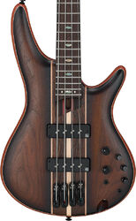 Basse électrique solid body Ibanez SR1350B DUF Premium - Dual mocha burst flat