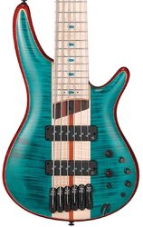 Basse électrique solid body Ibanez Premium SR1426B CGL 6-String - Caribbean Green