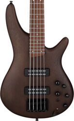 Basse électrique solid body Ibanez Standard SR305EB WK 5-String - Walnut Flat
