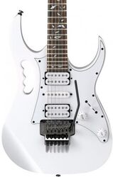 Guitare électrique forme str Ibanez Steve Vai JEMJR WH - White