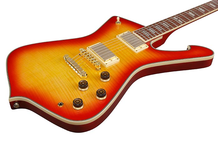 Ibanez Ic420fm Crs Iceman 2h Ht Jat - Cherry Sunburst - Guitare Électrique RÉtro Rock - Variation 2