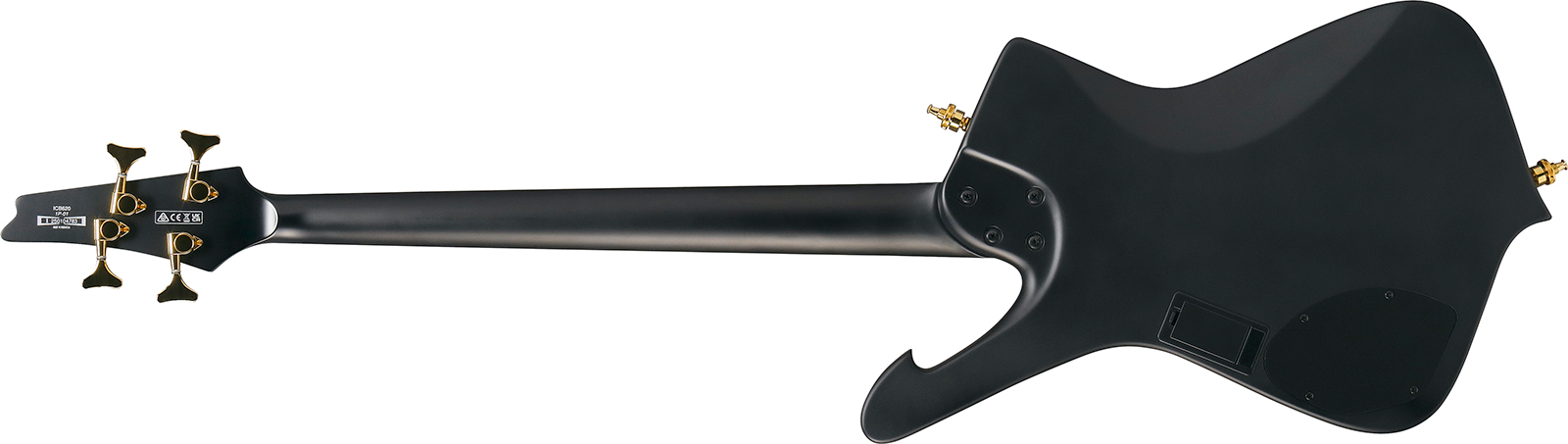 Ibanez Icb620 Bkf Iceman Active Pp - Black Flat - Basse Électrique Solid Body - Variation 1