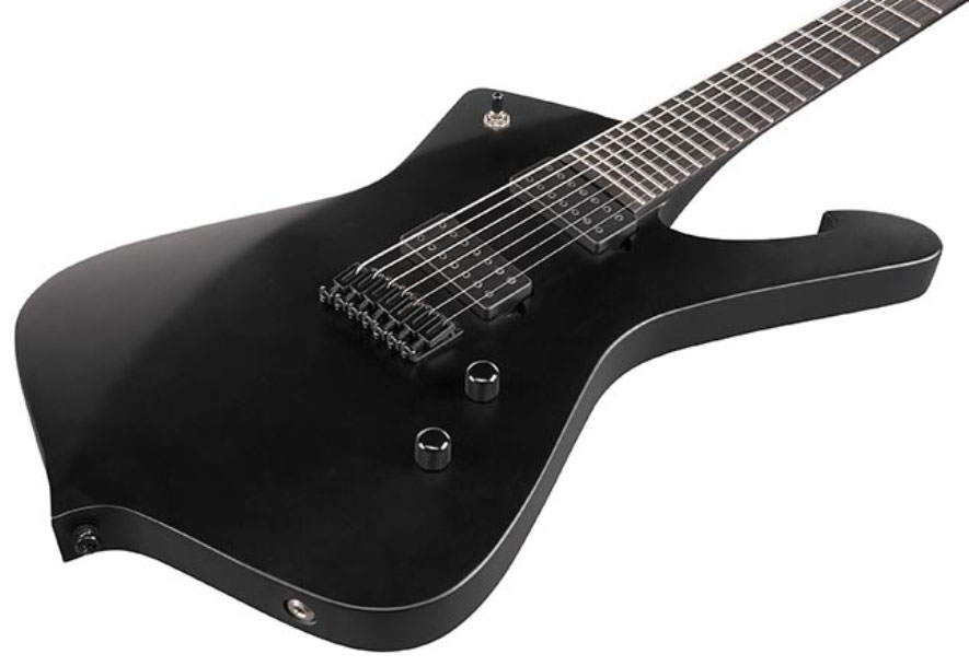 Ibanez Ictb721 Bkf Iceman Iron Label 7c Hh Dimarzio Ht Eb - Black Flat - Guitare Électrique 7 Cordes - Variation 2