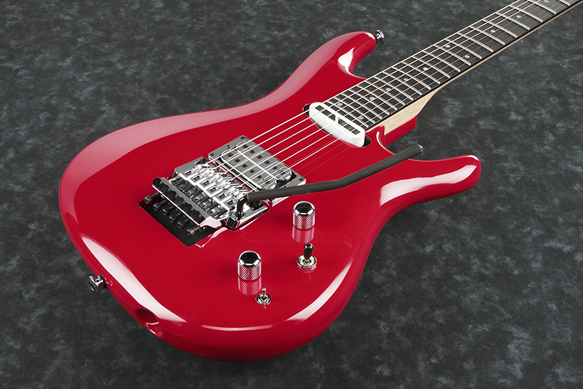 Ibanez Joe Satriani Js2480 Mcr Prestige Japon Signature Hh Sustainiac Fr Rw - Muscle Car Red - Guitare Électrique Forme Str - Variation 1