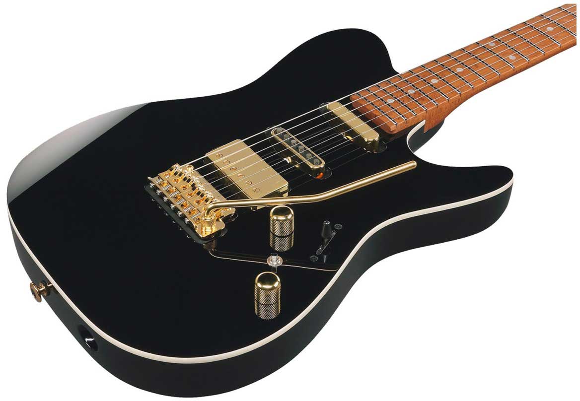 Ibanez Lari Basilio Lb1 Bk Jap Signature Hss Trem Mn - Black - Guitare Électrique Signature - Variation 2