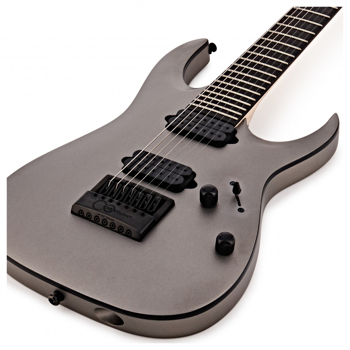 Ibanez Munky Apex30 Signature 7c Hh Dimarzio Ht Eb - Metallic Gray Matte - Guitare Électrique 7 Cordes - Variation 3