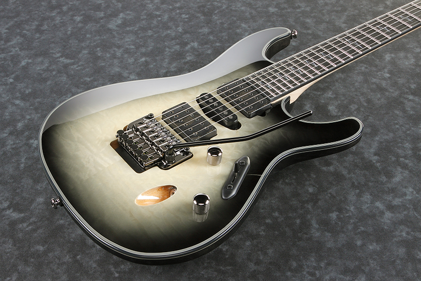 Ibanez Nita Strauss Jiva10 Dsb Signature Hsh Dimarzio Fr Eb - Deep Space Blonde - Guitare Électrique Forme Str - Variation 1